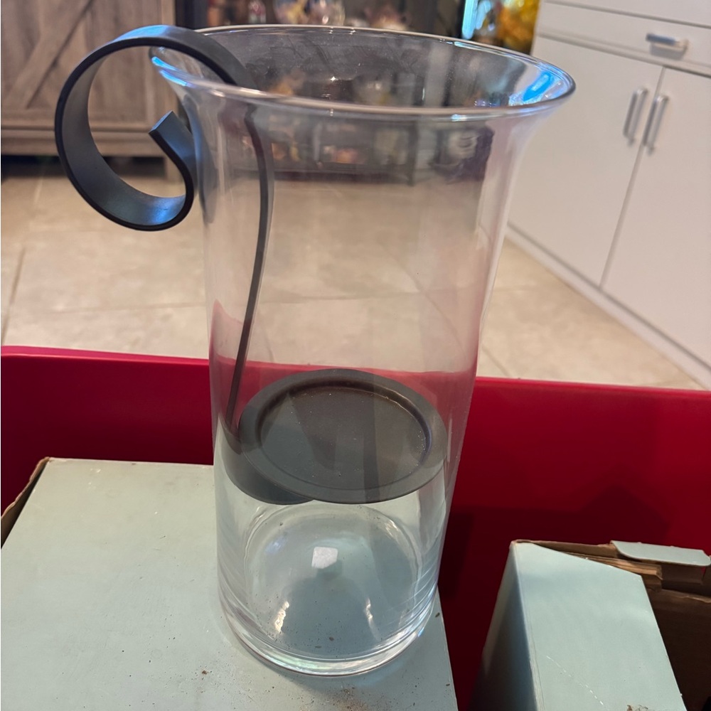 Partylite Hurricane with antique brass hanger NIB